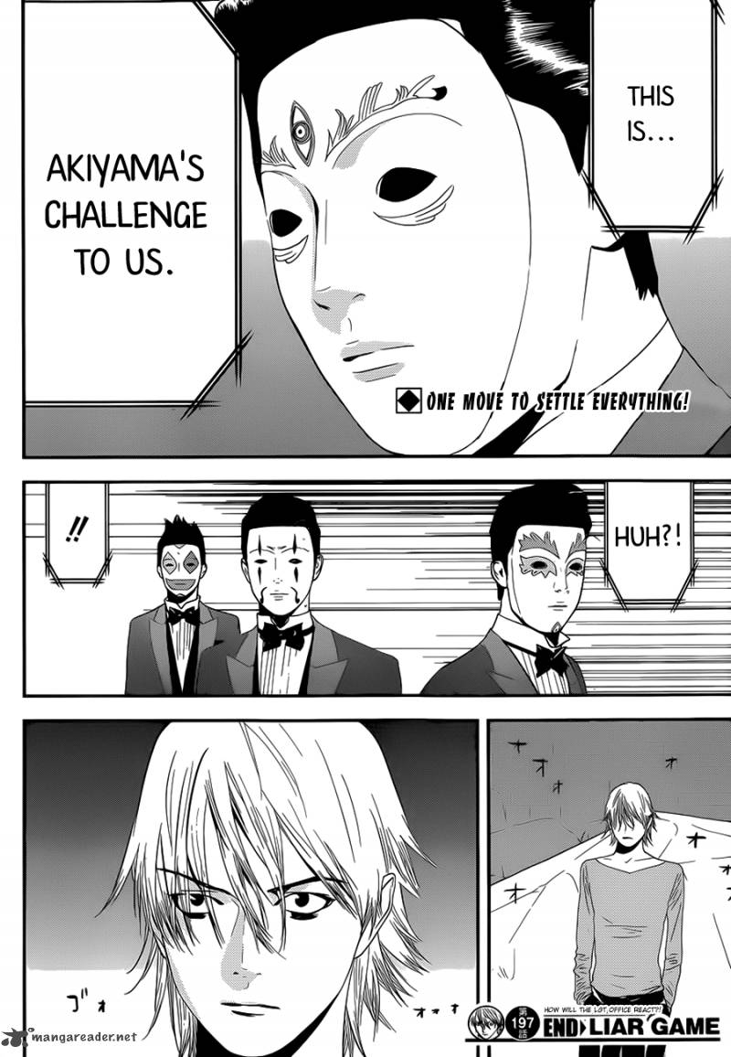 liar game chapter 197 manga online