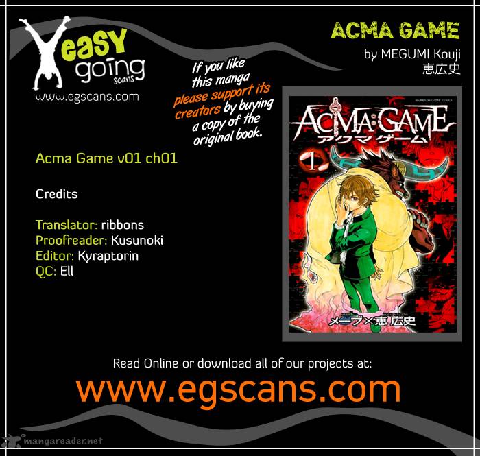 Acmagame Chapter 1 Page 1