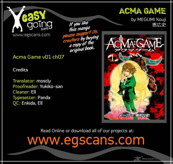 Acmagame Chapter 7 Page 1