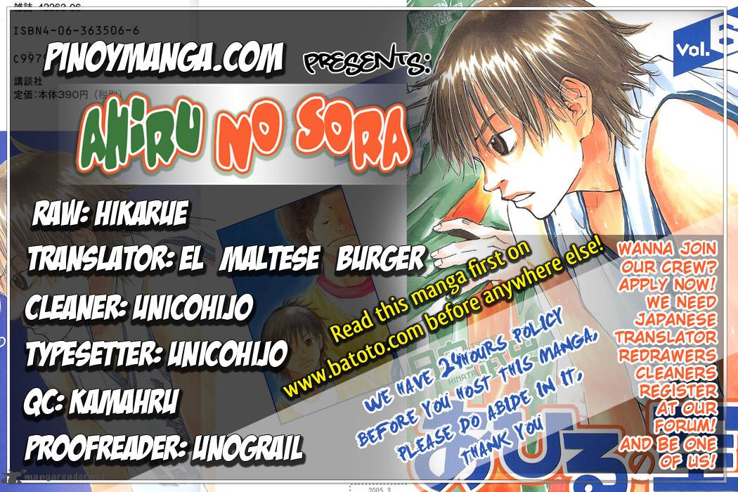 Read Ahiru No Sora Chapter 46 Mangafreak