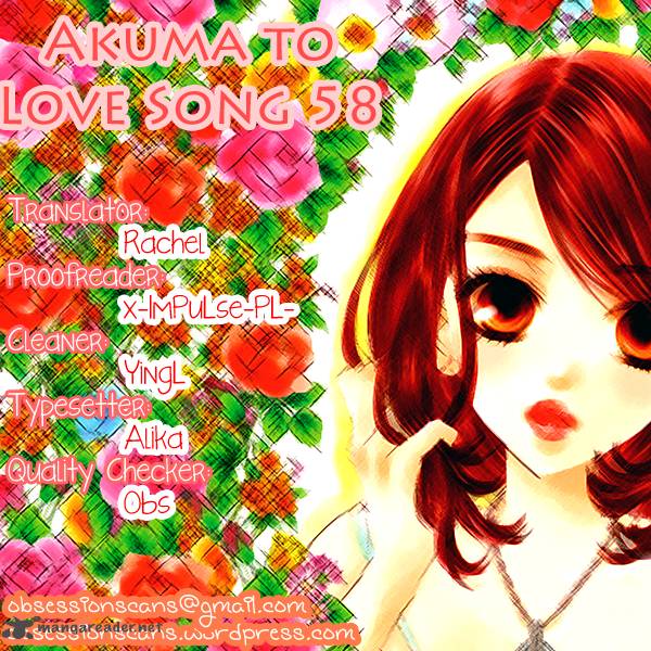 Read Akuma To Love Song Chapter 59 Mangafreak
