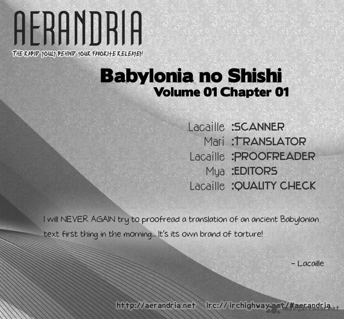 Babylonia No Shishi Chapter 1 Page 3
