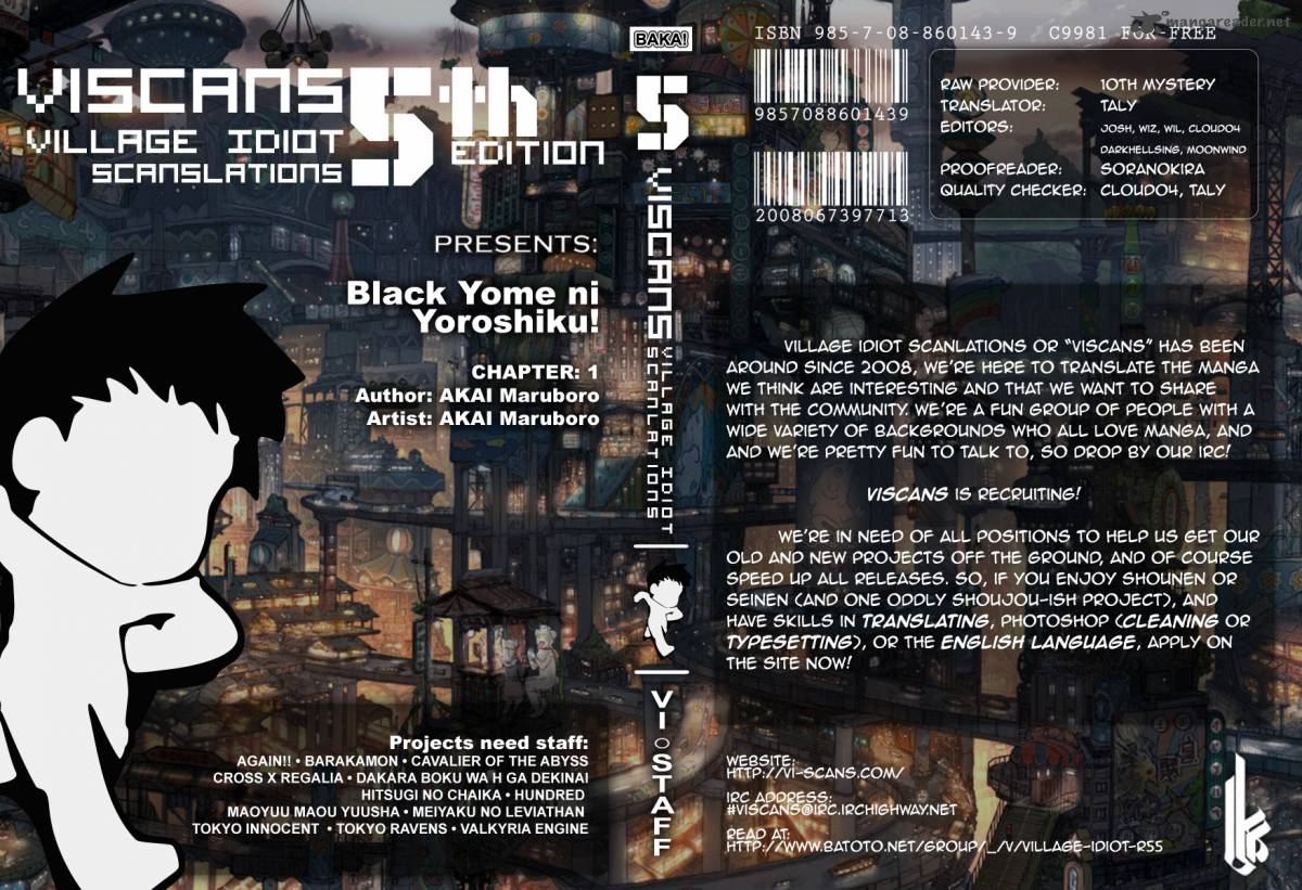 Black Yome Ni Yoroshiku Chapter 1 Page 1