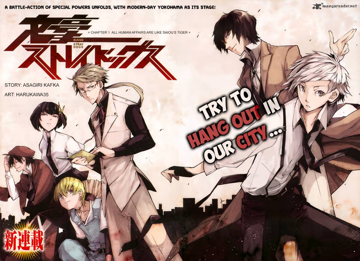 Read Bungou Stray Dogs Chapter 1 : All Human Affairs Are Like Saiou's Tiger  on Mangakakalot