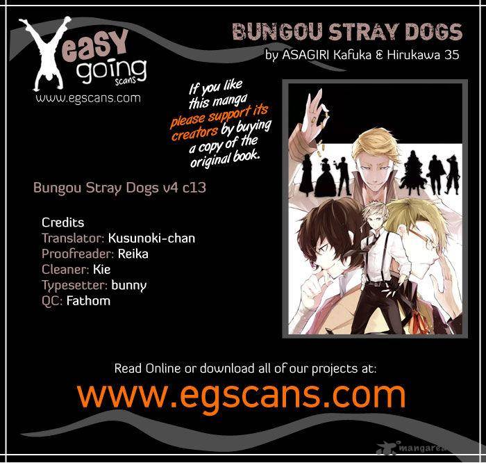 Bungou Stray Dogs Chapter 13 Page 1