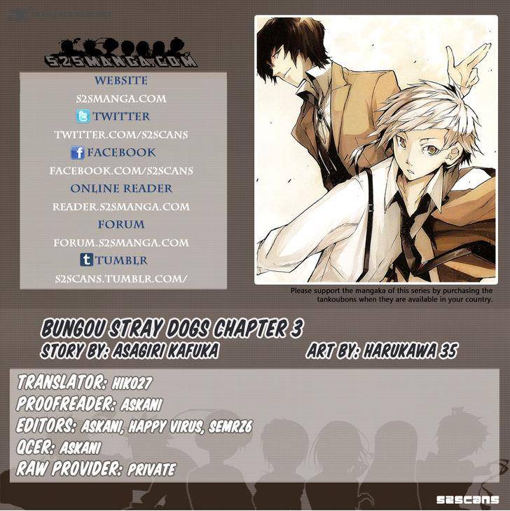 Bungou Stray Dogs Chapter 3 Page 1