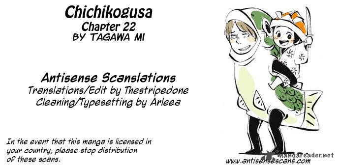 Chichikogusa Chapter 22 Page 1
