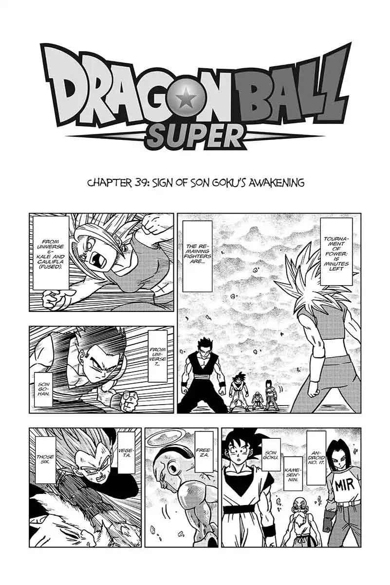 Dragon Ball Super Chapter 39 Page 1