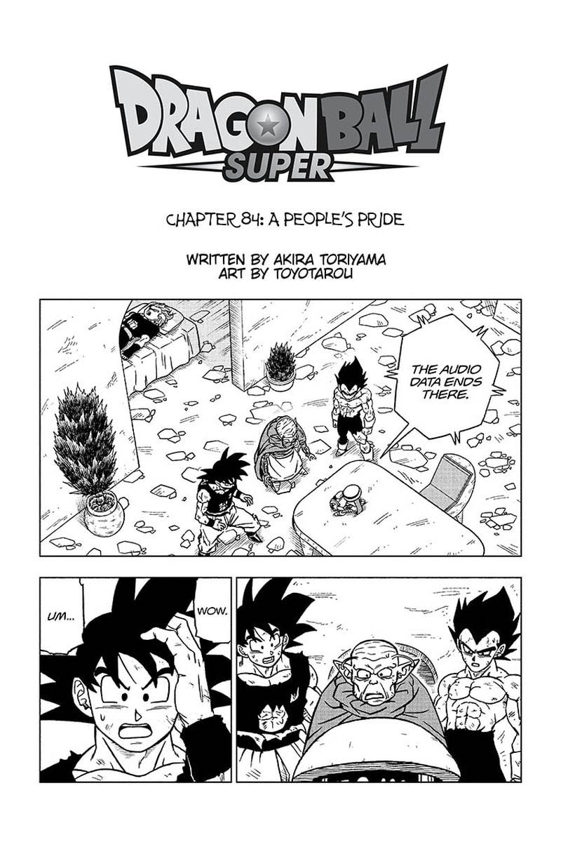 Dragon Ball Super Chapter 84 Page 1