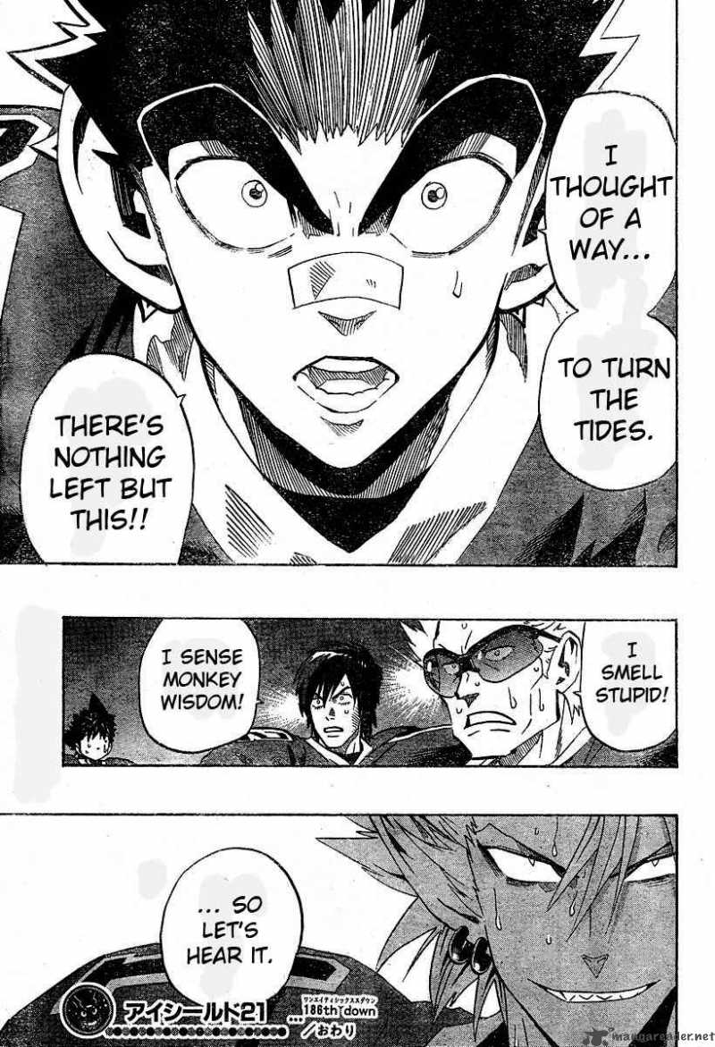 Read Eyeshield 21 Chapter 186 - MangaFreak