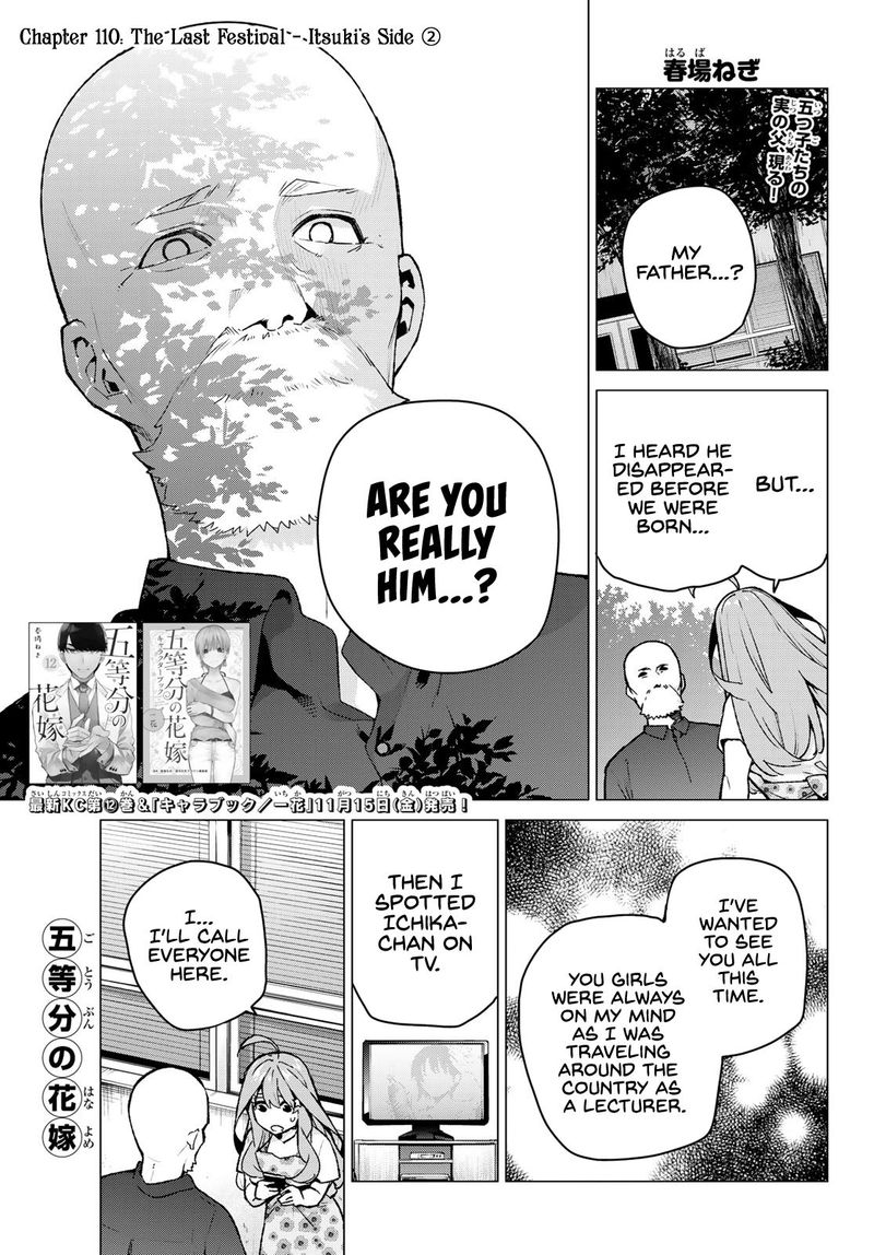 Read Go Toubun No Hanayome Chapter 110 Mangafreak