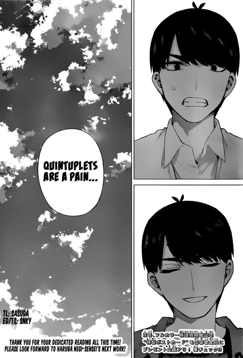Go Toubun No Hanayome Chapter 122 Page 38