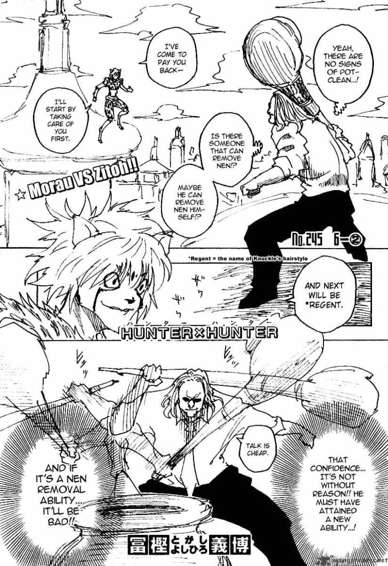 Read Hunter X Hunter Chapter 245 Mangafreak