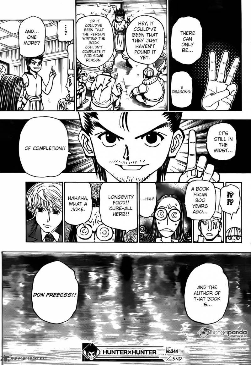 Read Hunter X Hunter Chapter 344 Mangafreak