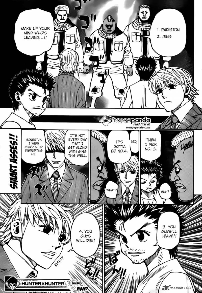 Read Hunter X Hunter Chapter 346 Mangafreak