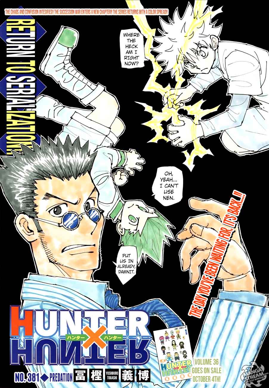 Read Hunter X Hunter Chapter 381 Mangafreak