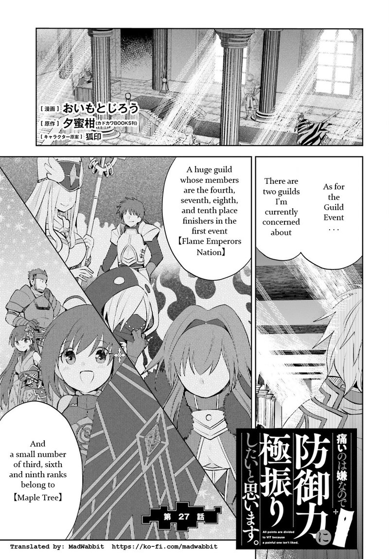 Itai No Wa Iya Na No De Bougyoryoku Ni Kyokufuri Shitai To Omoimasu Chapter 27 Page 1