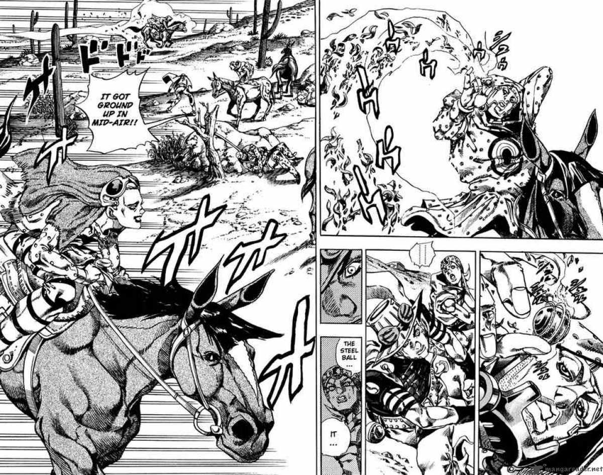 Steel ball run манга черно белая фото 70