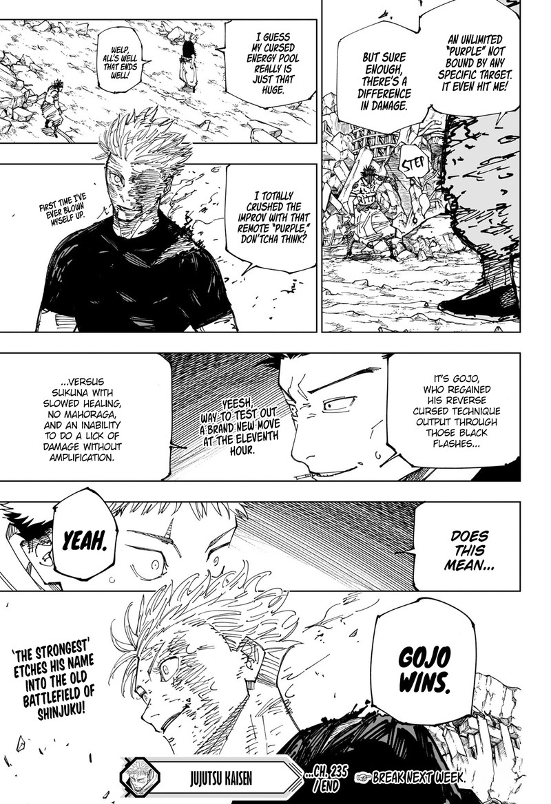 Jujutsu Kaisen Chapter 235 Page 18