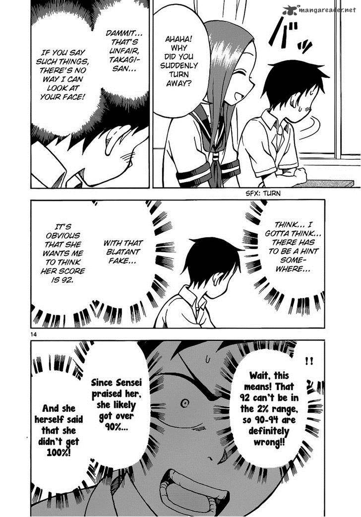 Karakai Jouzu No Takagi San Chapter 12 Page 14