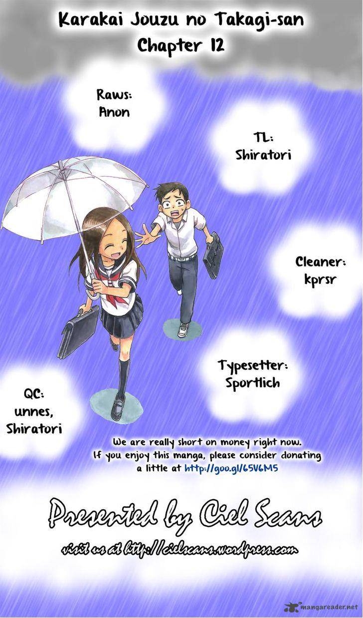 Karakai Jouzu No Takagi San Chapter 12 Page 20