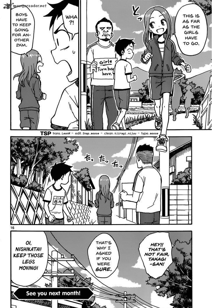 Karakai Jouzu No Takagi San Chapter 30 Page 16