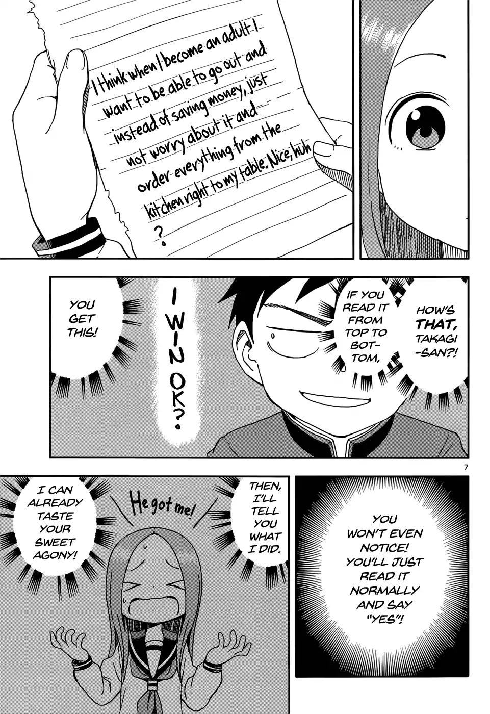 Karakai Jouzu No Takagi San Chapter 84 Page 7