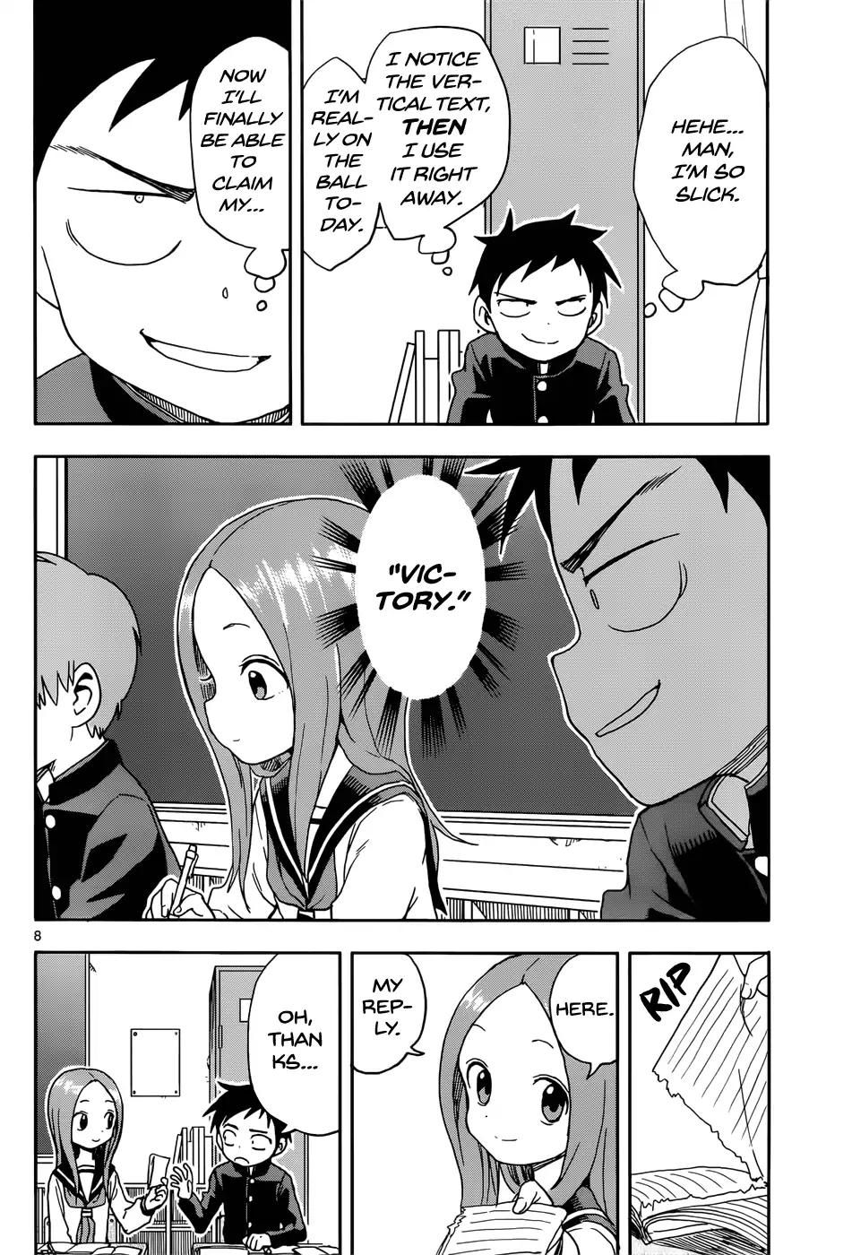 Karakai Jouzu No Takagi San Chapter 84 Page 8