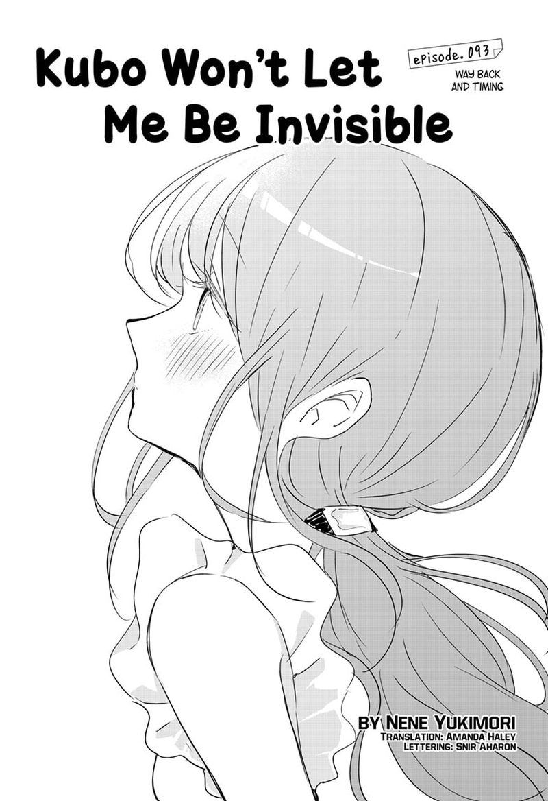Kubo Won't Let Me Be Invisible, Chapter 118 - Kubo Won't Let Me Be  Invisible Manga Online