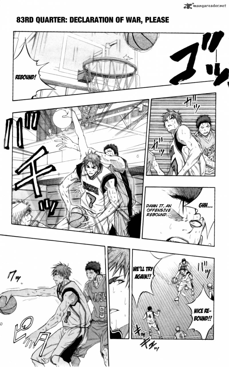 Read Kuroko No Basket Chapter 83 Mangafreak