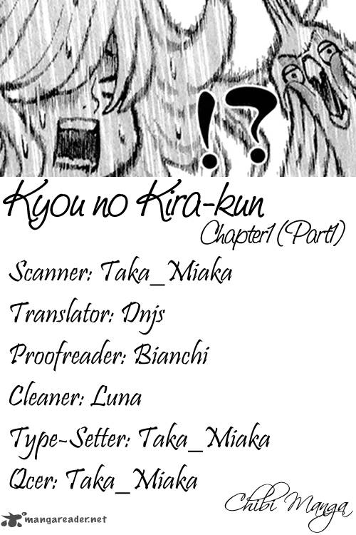 Read Kyou No Kira Kun Chapter 1 Mangafreak
