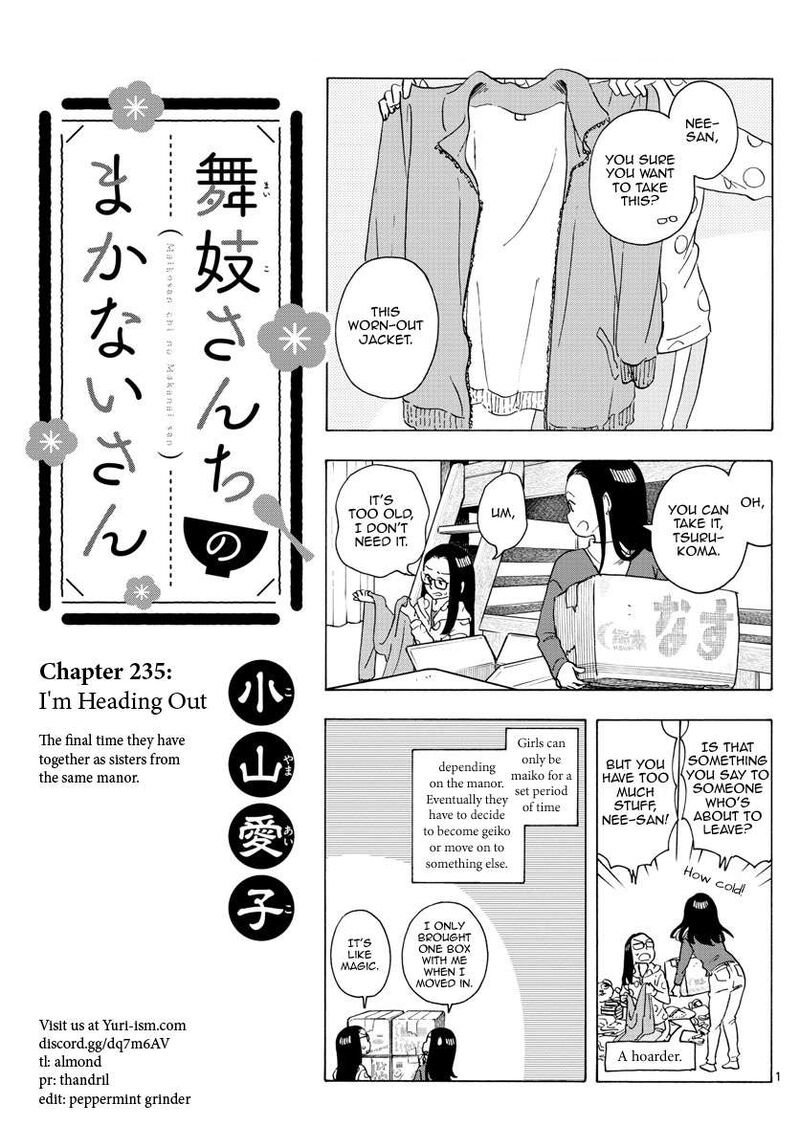 Maiko San Chi No Makanai San Chapter 235 Page 1