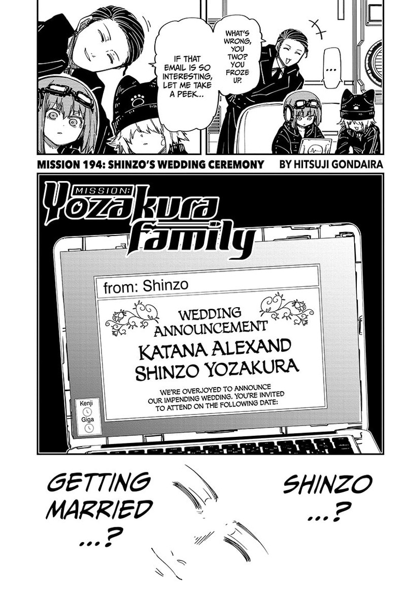 Mission Yozakura Family Chapter 194 Page 1