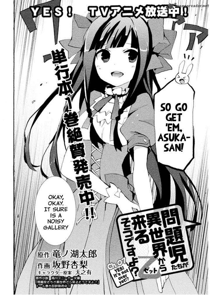 1  Chapter 7 - Mondaiji-tachi ga Isekai kara Kuru Sou Desu yo? Z - MangaDex