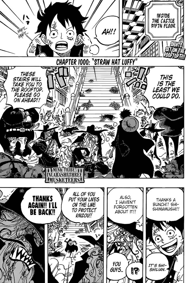 One Piece Chapter 1000 Page 1