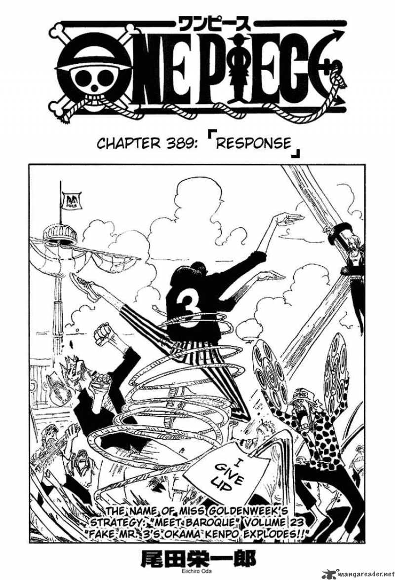 Read One Piece Chapter 389 - MangaFreak