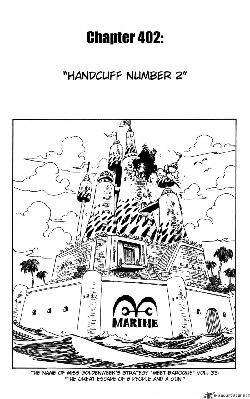 One Piece Chapter 402 Page 1