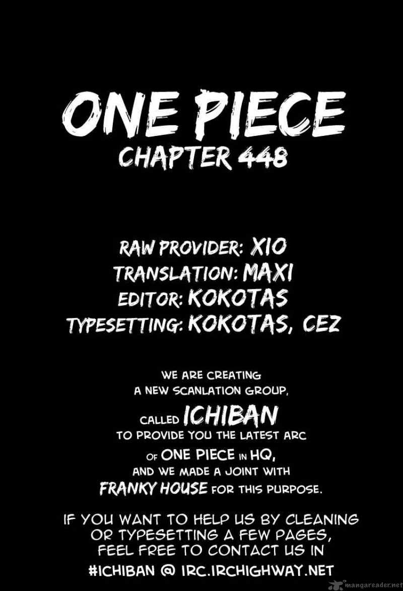 One Piece Chapter 448 Page 19