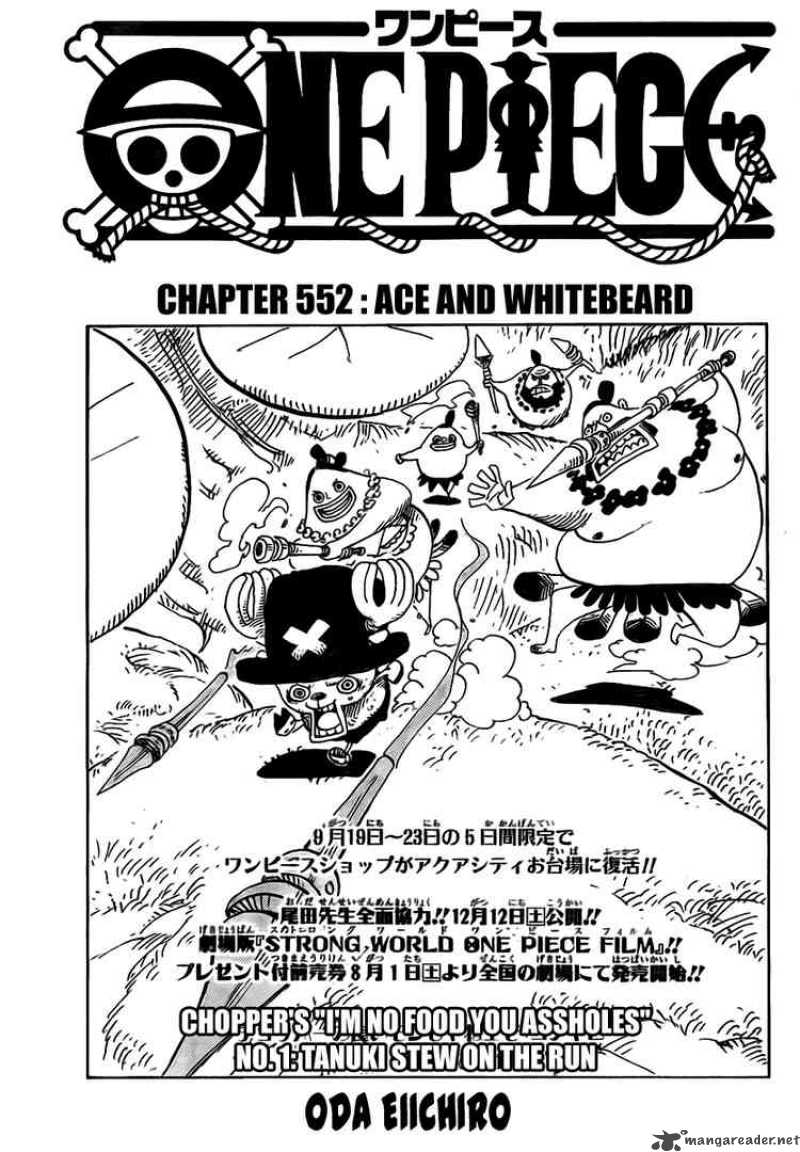 One Piece Chapter 552 Page 1