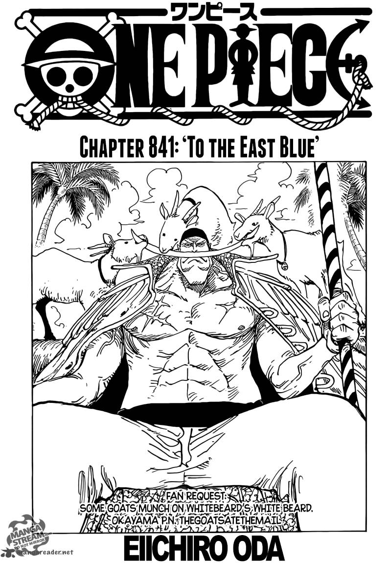 One Piece Chapter 841 Page 1