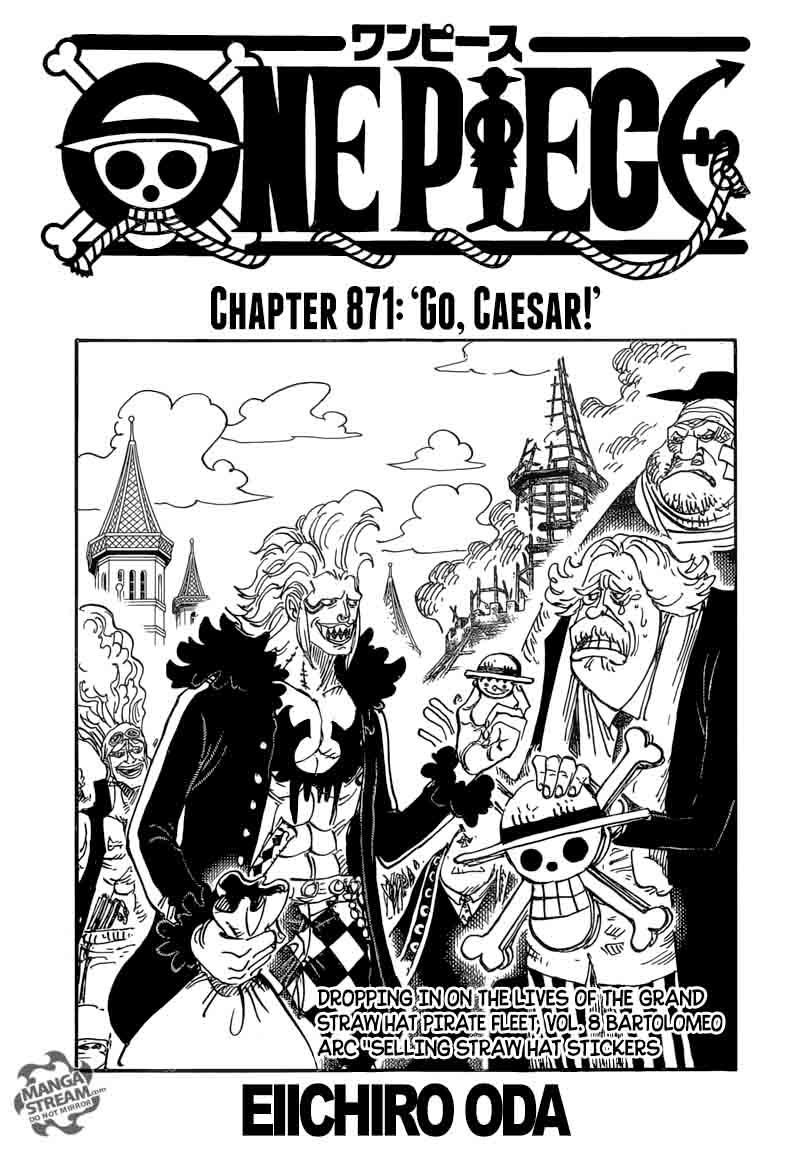 One Piece Chapter 871 Page 1