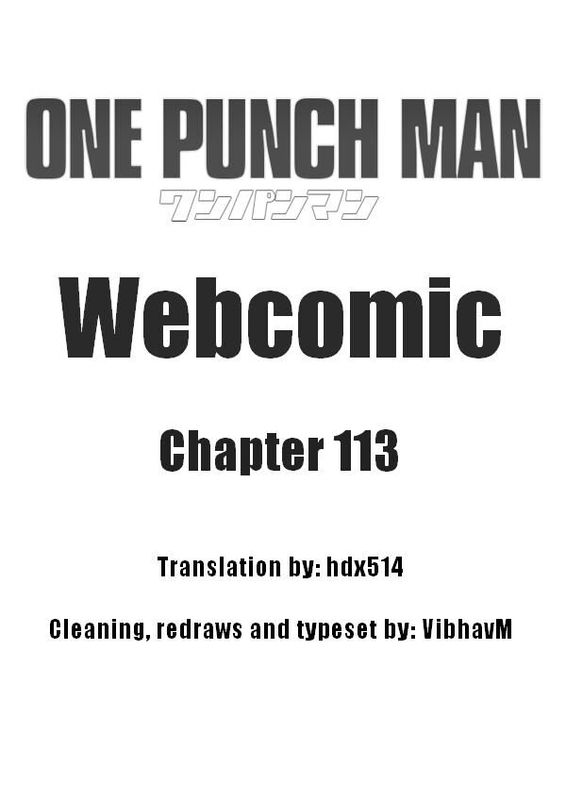 Read Onepunch Man One Chapter 113 Mangafreak
