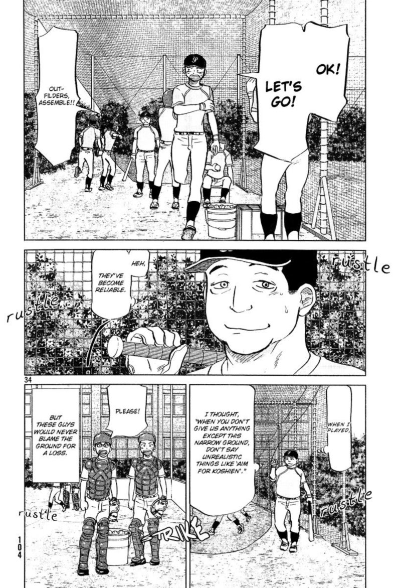 Ookiku Furikabutte Chapter 102 Page 35
