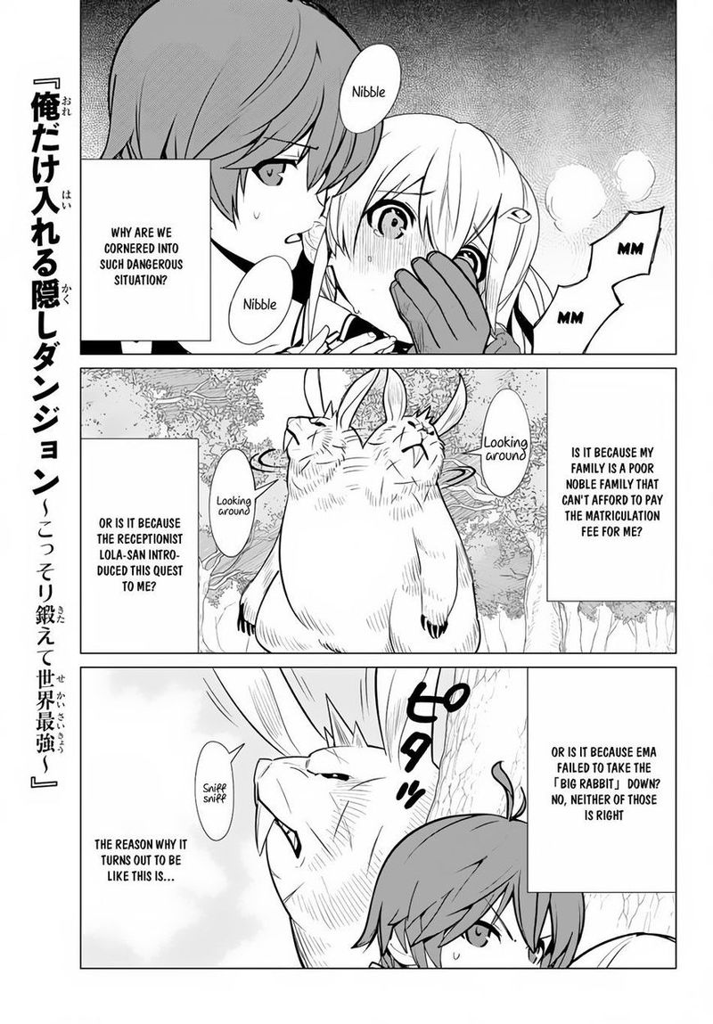 Ore Dake Haireru Kakushi Dungeon Kossori Kitaete Sekai Saikyou Chapter 7 Page 1