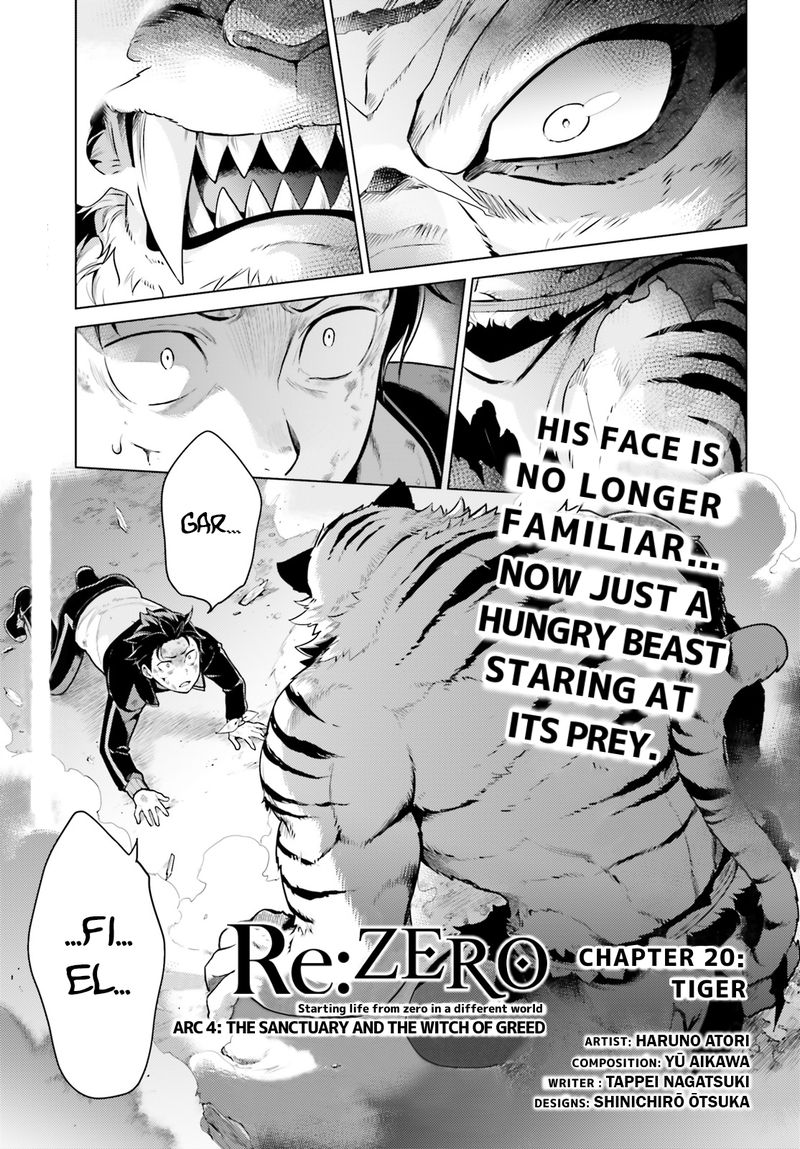 Rezero Kara Hajimeru Isekai Seikatsu Dai 4 Shou SeIIki To Gouyoku No Majo Chapter 20 Page 1