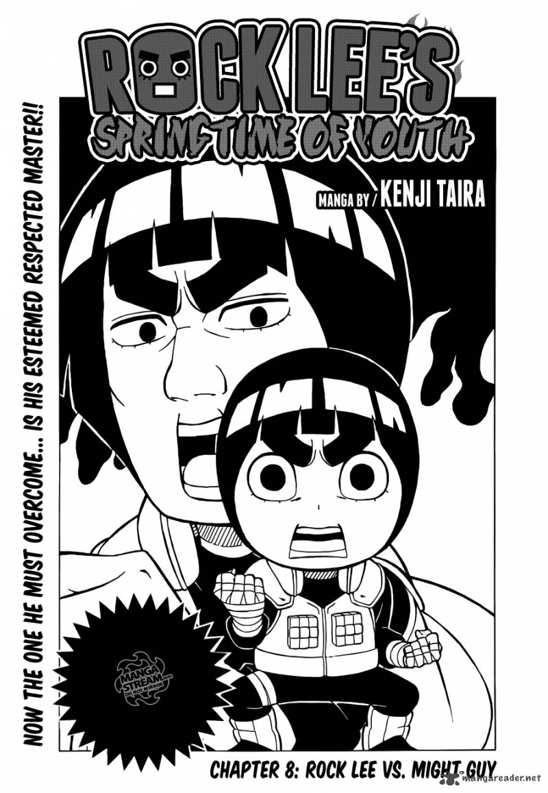 Read Rock Lees Springtime Of Youth Chapter 8 Mangafreak