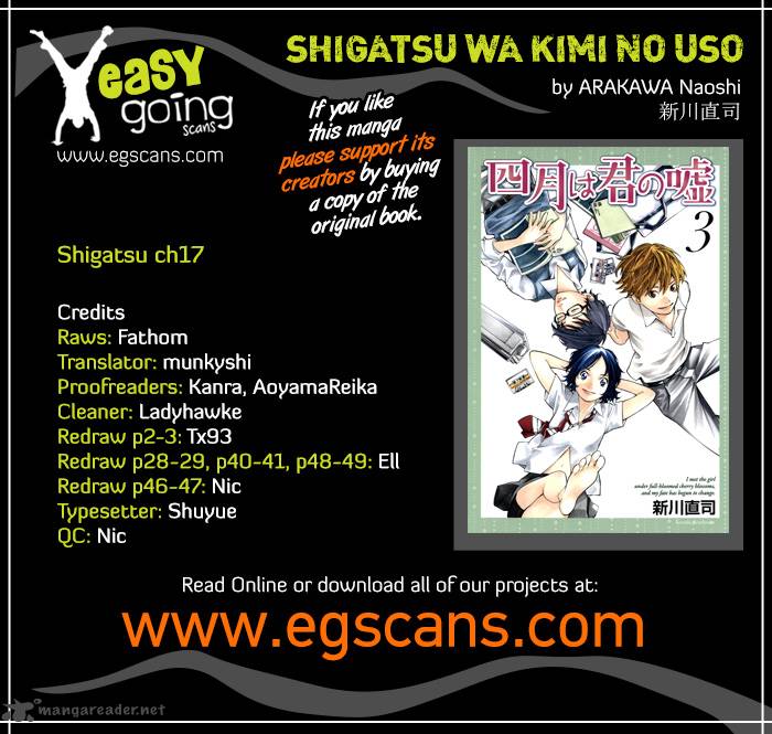 Shigatsu Wa Kimi No Uso Chapter 17 Page 1