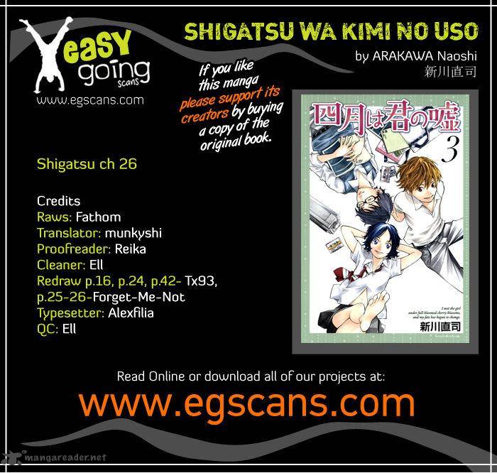 Shigatsu Wa Kimi No Uso Chapter 26 Page 1