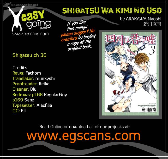 Shigatsu Wa Kimi No Uso Chapter 36 Page 1