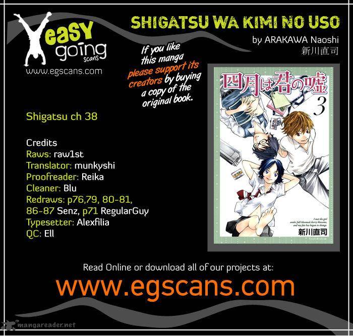 Shigatsu Wa Kimi No Uso Chapter 38 Page 1